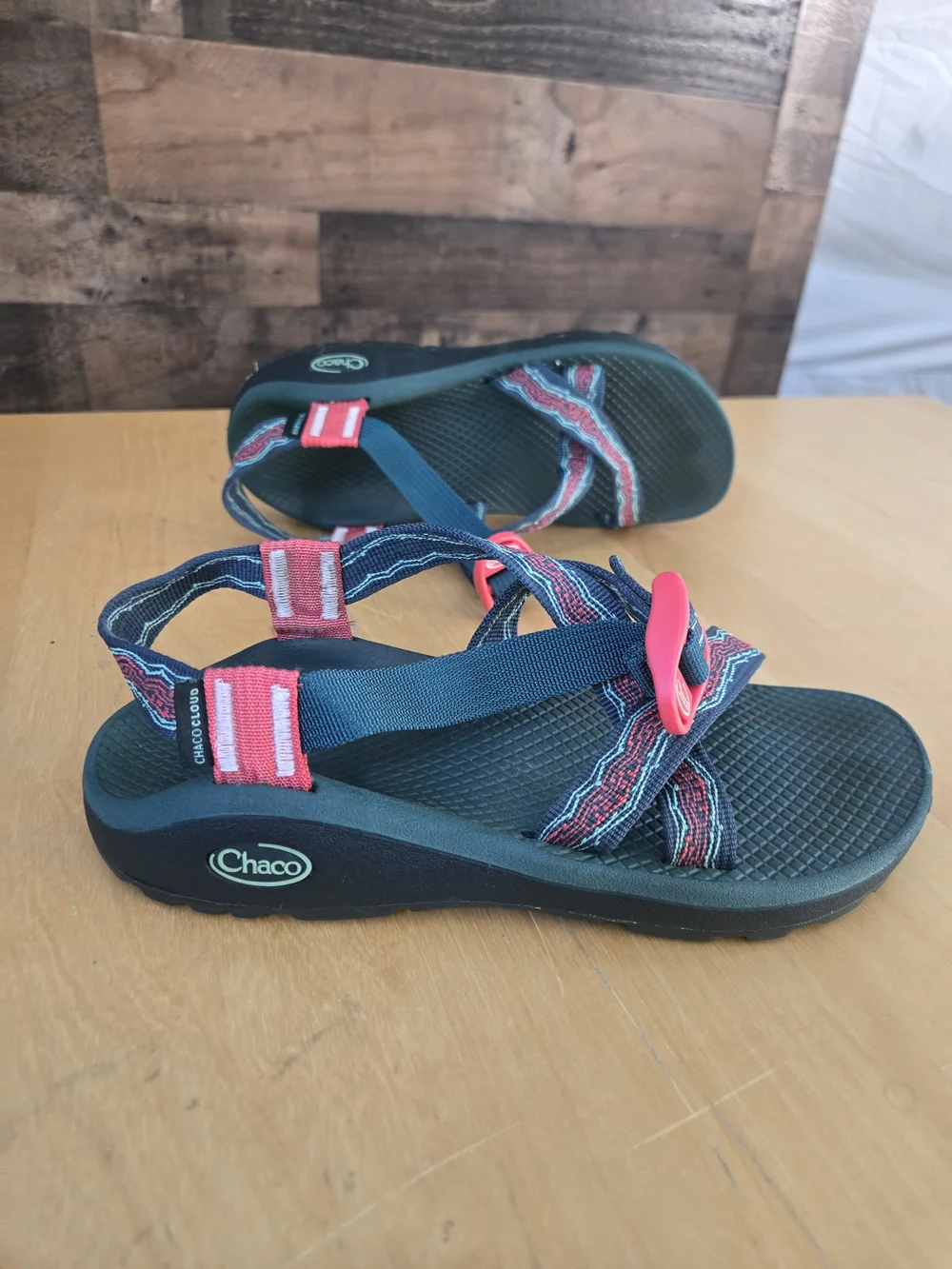 Chaco Z Cloud Sandals Women’s US 7 Athletic Outdoor Hiking Shoes Tri Opal Green